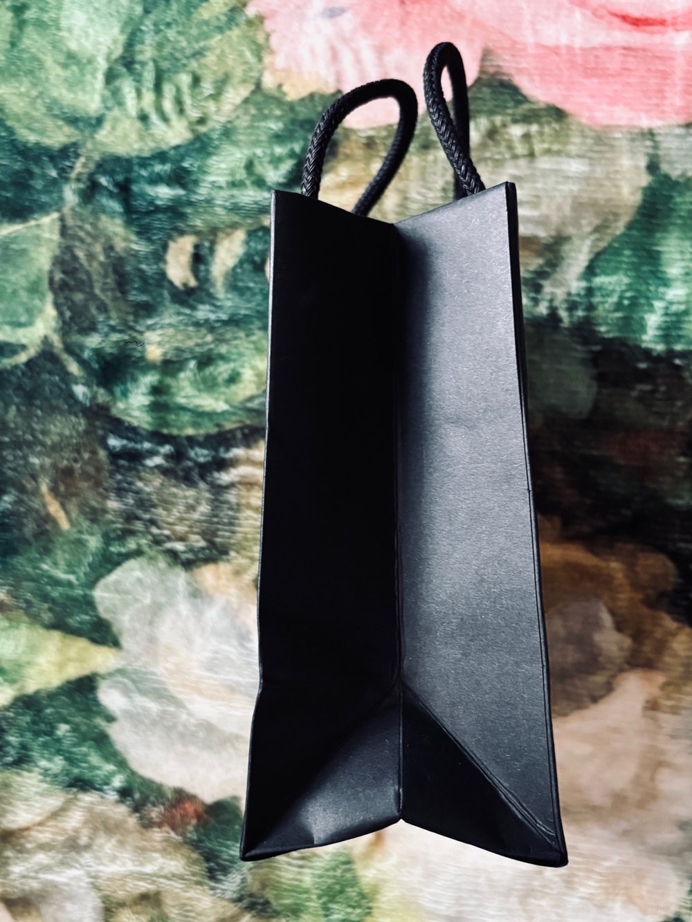 Chanel black small shopping gift bag 6" x 3" x 5" boutique packaging - Picture 2 of 5